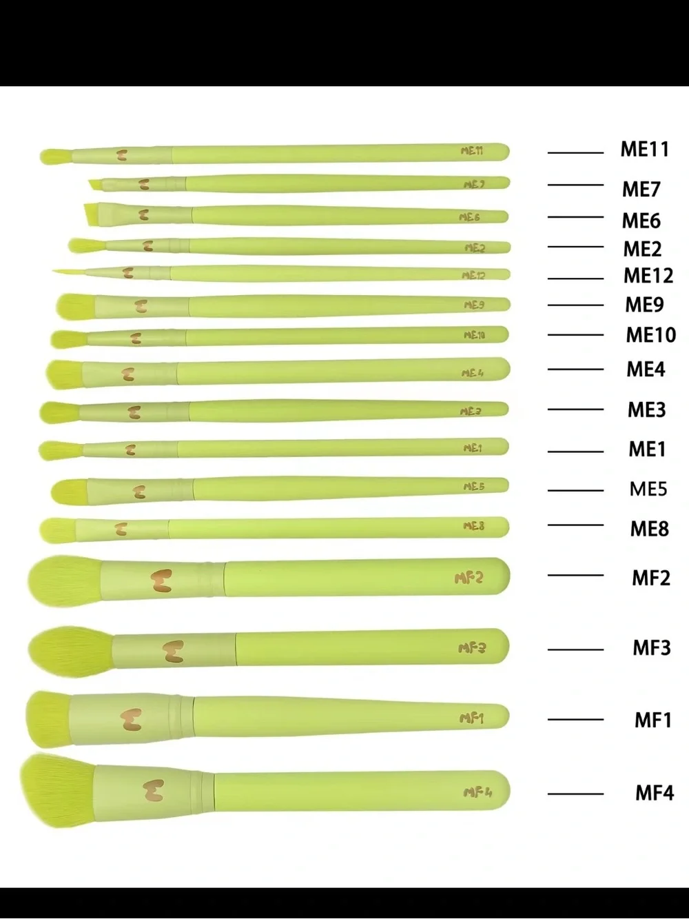 Made by Mitchell 16 Piece Makeup Brush Set with Bag Pouch BNIB